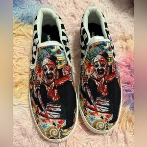 Horror Grunge Goth Slip On Sneakers